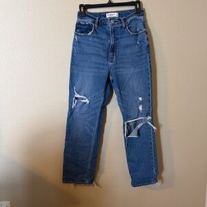 Abercrombie & Fitch Ultra High Rise Ankle Straight